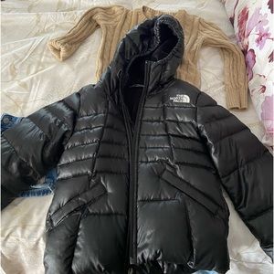 Girls The North Face puffer jacket